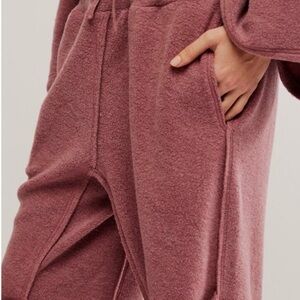 Free People Intimately Cozy Fleece Lazy Day—FULL SET PANTS AND TOP